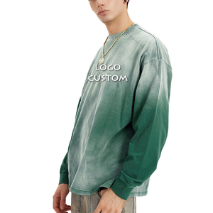 Camisetas Personalizables de Cuello en V para Hombre, Estilo Casual, Transpirables, Lisas, de Corte Regular, Nueva Moda Otoño Invierno, Color Sólido - Product Image 4