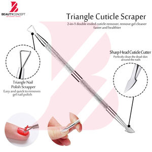 Removedor de Esmalte de Uñas en Gel, Empujador de Cutículas de Acero Inoxidable, Herramientas de Manicura y Pedicura, Raspador de Cutículas para Uñas - Product Image 4