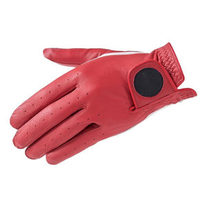 Wholesale High Quality Custom Logo Full Finger <b>Sheepskin</b> Non Slip Buckle Closure Golf <b>Gloves</b> for <b>Men</b> Genuine Leather - Product Image 1