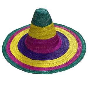 Premium Mexican Sombrero Straw <b>Hat</b> Wide Brim Vietnam Straw Material For <b>Summer</b> Beach Party Costume And Outdoor Decor - Product Image 1