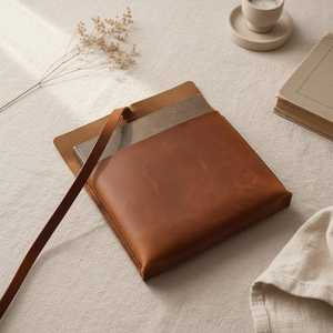 Leather <b>Document</b> <b>Folder</b> with Card Slots Multi Functional Leather Folio Case Corporate Identity Gifts LBC-0049 - Product Image 2