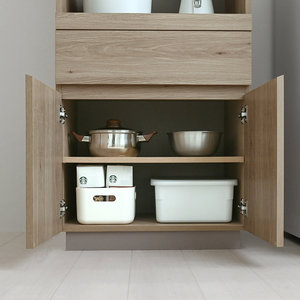 Mueble de Cocina Moderno de Madera RUR con 1 Cajón, 2 Estantes, Puerta de Panel Plano, Mueble de Almacenamiento para el Hogar, Diseño Minimalista - Product Image 2
