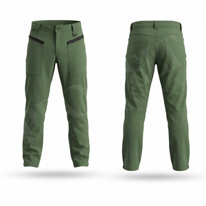 Pantalon de moto 100% polyester de haute qualité avec protections genoux et tibias, respirant et extensible, pour motocross et protection des motards - Product Image 2