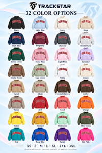 เสื้อสเวตเชิ้ตคอเต่าโอเวอร์ไซส์สำหรับผู้หญิง แต่งลายปักขอบโลโก้แบบเรียบ มี 32 สี ไซส์ XS-3XL - Product Image 2