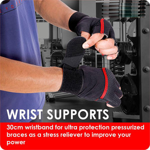 Non <b>Slip</b> Fitness Gloves with Palm Cushioning for Weight Training Bodybuilding & Exercise Heavy Duty Gym Glove with Wrist Support - Product Image 5