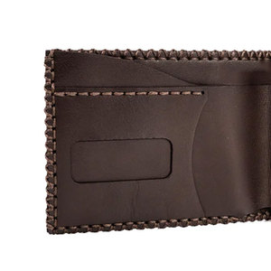 Portefeuille en cuir de vachette pleine fleur avec plusieurs emplacements pour cartes, portefeuille en cuir tanné végétal, mini portefeuille plissé vintage - Product Image 3