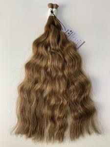 Prix de gros Extensions de cheveux en vrac Cheveux vierges Double noyade 100 grammes Couleurs claires 24 pouces - Product Image 2