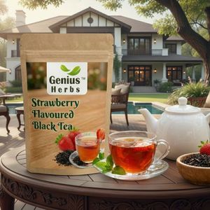 Té Negro Nutritivo con Sabor a Fresa, Producto Natural a Base de Plantas, Venta al Por Mayor para Centros de Bienestar y Tiendas de Salud - Product Image 2