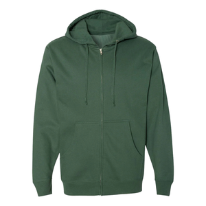 Custom Men's Winter Full <b>Zip</b> <b>Hooded</b> Sweatshirt Cotton Blend Fleece Digital Casual Wear Custom Logo OEM ODM Apparel Export - Product Image 1