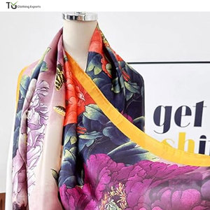 Bufanda de Seda de Lujo para Mujer, Tela Suave y Elegante, Ropa de Moda, Bufanda de Seda con Estampado Personalizado - Product Image 5