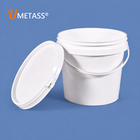 Seau en plastique cylindrique transparent mini vide, 100 % qualité alimentaire, pour emballage de glace, chocolat, bière, pop-corn, eau - Vente en gros