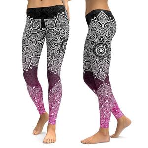 Leggings Sublimados Personalizados para Mujer, Pantalones de Yoga con Estampado de Cintura Alta, Ropa Deportiva para Gimnasio, Entrenamiento, Fitness, Running, Activewear, USA - Product Image 5