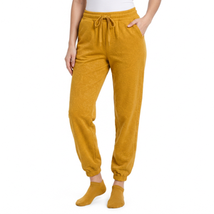 Women's Mustard <b>Yellow</b> Acid Wash Heavyweight Solid Zip <b>Hoodie</b> Jogger Pants Streetwear Tracksuit Set Long Sleeve Sweatshirt - Product Image 5