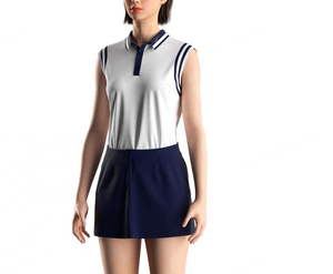 Camisetas de Golf sin Mangas para Mujer, Transpirables, de Punto, con Spandex, de Secado Rápido, Ropa de Alta Calidad, Camiseta sin Mangas para Tenis y Deportes de Polo - Product Image 1