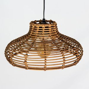 Wholesale Rattan Lampshade Handwoven Pendant Light Shade Natural Woven Lamp <b>Cover</b> for Ceiling <b>Table</b> Floor Lamp Decor OEM ODM - Product Image 4