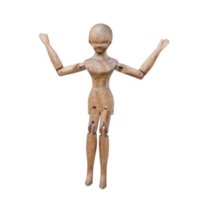 Mannequin d'artiste en bois sculpté à la main, modèle à pose réglable pour la pratique du dessin et de la sculpture, fournitures artistiques - Product Image 3