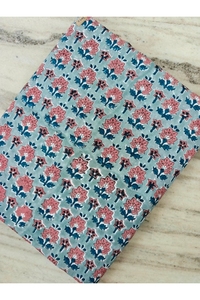 Floral Print Block Printed Cotton Fabric Eco Friendly Reusable Floral Custom Print Hand Block print Fabric Bulk Order Supplier - Product Image 5