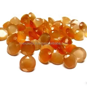 หินมูนสโตนสีพีชธรรมชาติขนาด7มม. อัญมณีบำบัดแบบเจียระไนทรงหลวม - Product Image 3