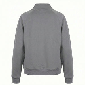 Veste de travail style athlétique en polaire à fermeture éclair quart de tour, personnalisable avec logo de marque, prix de gros en vrac - Product Image 3