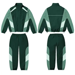 Top Quality 2PCS Vintage Summer <b>Windbreaker</b> Tracksuit Custom Nylon Zipper Jacket Set Unisex Quick Dry Outdoor <b>Camping</b> Wear - Product Image 5