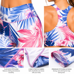 Conjuntos de Yoga Ecológicos Personalizables de Cintura Media para Mujer, Elásticos, Transpirables, de 2 Piezas, Largos, para Fitness y Deportes - Product Image 4