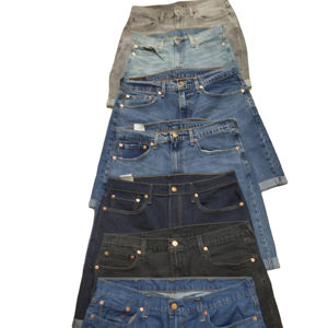 Pantalones Cortos Vaqueros Desgastados Vintage para Hombre, Pantalones Cortos de Mezclilla de Algodón de Alta Calidad, Estilo Nostálgico, para Hombre - Product Image 3