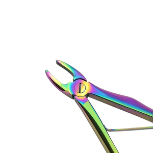 Forceps d'extraction dentaire - Instrument d'extraction de précision Classe I avec poignée moletée argentée 12 mm, entièrement personnalisable gratuitement. - Product Image 3
