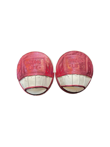 No Boxing No Life Boxing Target Mitts Cowhide Leather Curved Design Durable Training <b>Pads</b> Shiny Leather Boxing Workout <b>Pads</b> - Product Image 4
