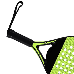 Raquettes de paddle portables en fibre de carbone sur mesure de haute qualité, forme goutte d'eau, pour amateurs et juniors, vente en gros OEM, matériau en nylon durable - Product Image 2