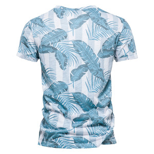 Camisetas para hombre 100% algodón, camisetas con cuello redondo estilo Hawái para hombre, ropa informal de verano de calidad para hombre - Product Image 6
