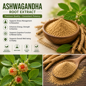 Ashwagandha KSM 66, Extracto de Raíz Orgánica Pura en Polvo, Suplemento Ayurvédico - Apoyo para el Estado de Ánimo y la Concentración, Aumenta la Energía y la Fuerza - Product Image 2
