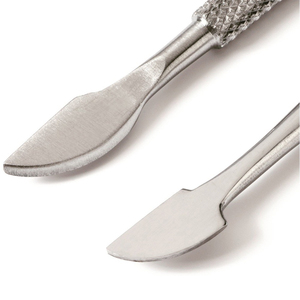 Stainless Steel Cuticle Pusher with Smooth Ergonomic Tip and Angled Dual-End Design for Safe <b>Nail</b> Care and Versatile Manicure - Product Image 2