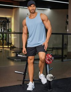 <b>Mens</b> <b>Sports</b> Tank Top Sleeveless Crew Neck Training <b>Vest</b> Quick Dry Breathable Eco-Friendly Spandex/Cotton Lightweight - Product Image 3