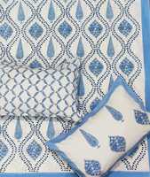 Couvre-lit en coton imprimé à la main motif floral indien, drap de lit imprimé Jaipuri, taille King, fournisseur pour commandes en gros