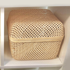 Weaving <b>boxes</b> for storing <b>book</b> toy clothes high quality bamboo box cheapest price home organizers - Product Image 2