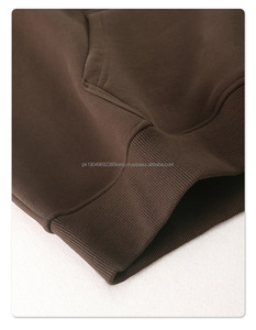 Sweat à capuche personnalisé pour hommes, poids lourd, fabrication de sweat à capuche surdimensionné en coton épais 100% 500gsm, sweat à capuche en éponge française sans ficelle, sweat à capuche imprimé bouffant - Product Image 6