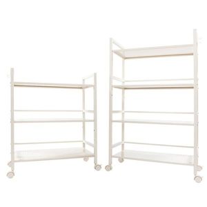 Carrello portaoggetti multifunzionale a 4 ripiani Widen Ivory White - Product Image 4
