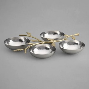 Tazón Multiusos de Metal para Servir Ensaladas, Sopas, Frutas y Bocadillos, Tazón Grande para Mezclar y Servir - Product Image 1