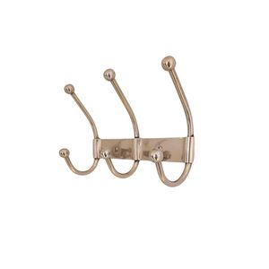 Vintage <b>Metal</b> Rose Flower and Leaf Wall Hook - Rustic Single <b>Coat</b> and Key <b>Hanger</b> for Retro Home and Bathroom Decor - Product Image 3