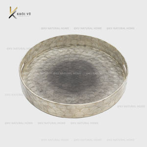 Bandejas de Madera para Servir Comida y Decoración, Personalizadas, al por Mayor, de Lujo, OEM, ODM, Juego de Bandejas de Madreperla - Product Image 4