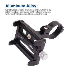 <span class=keywords><strong>Support</strong></span> de téléphone pour vélo en alliage d'aluminium, réglable, anti-choc, portable, pour <span class=keywords><strong>VTT</strong></span>, moto, vélo électrique, accessoires de cyclisme - Product Image 5
