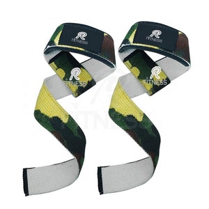 Sangles de musculation en coton de haute qualité avec logo personnalisé, camouflage, pour la musculation, l'entraînement en salle de sport, sangle antidérapante - Product Image 3
