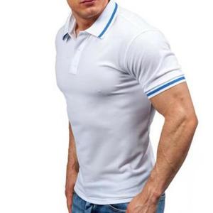 Polo pour homme, couleur unie, manches courtes, coupe classique, respirant, décontracté, élégant, pour le travail, le bureau, la mode estivale - Product Image 2