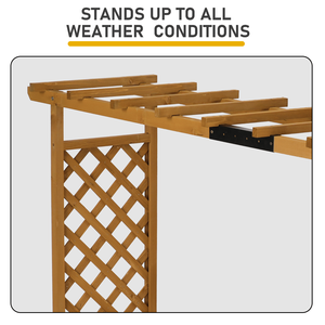Raised Garden Bed <b>Trellis</b> with Hanging Roof Drainage Holes Vertical Plant Container for Vine Climbing Plants Floral <b>Planter</b> <b>Box</b> - Product Image 4