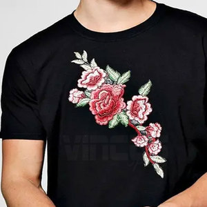 T-shirt pour homme en coton 100 %, confortable, respirant, coupe ample, broderie écologique, idéal pour l'extérieur - Product Image 6