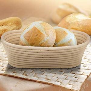 Cesta de fermentación de pan de ratán fácil de limpiar, tejida a mano, ecológica, duradera, antiadherente para masa madre, proveedor. - Product Image 1