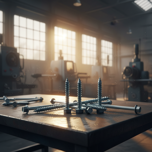 สกรูเกลียวบางส่วนหัวหกเหลี่ยมเมตริก เกรดความแข็งแรงสูง 4.8 6.8 เหล็กกล้าคาร์บอนชุบสังกะสี ขนาด M6-M12 มาตรฐาน DIN/ANSI PDC - Product Image 1