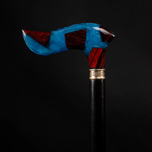 Canne de marche en bois sculptée à la main avec poignée décorative, bâton de randonnée en bois en gros pour usage extérieur par AYAANS CREATIONS - Product Image 1