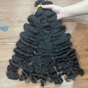 Extensions de cheveux humains vietnamiens de 26 pouces, pointe en kératine, couleur noire, prêtes à être expédiées - Product Image 3