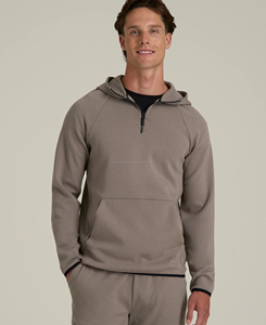 Sudadera con Capucha de Invierno para Hombre, Estilo Deportivo Vintage, Ligera, 100% Algodón, con Bolsillo y Estampado Digital de Letras - Product Image 1